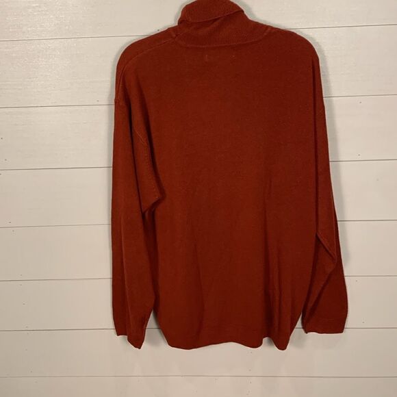 Virgola red turtleneck long sleeved winter sweater woman’s XXL - Picture 6 of 7